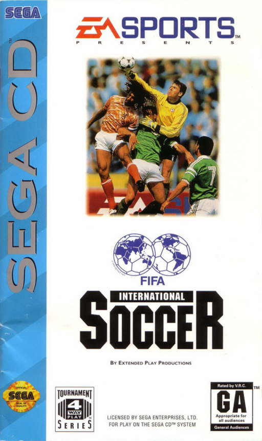 FIFA International Soccer (USA) Sega CD Game Cover